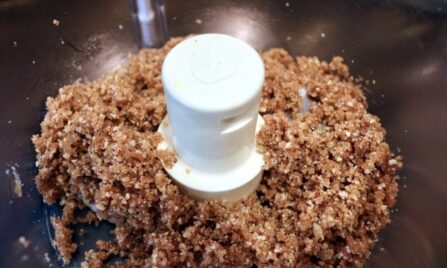 Bacon crumble topping in a food processor