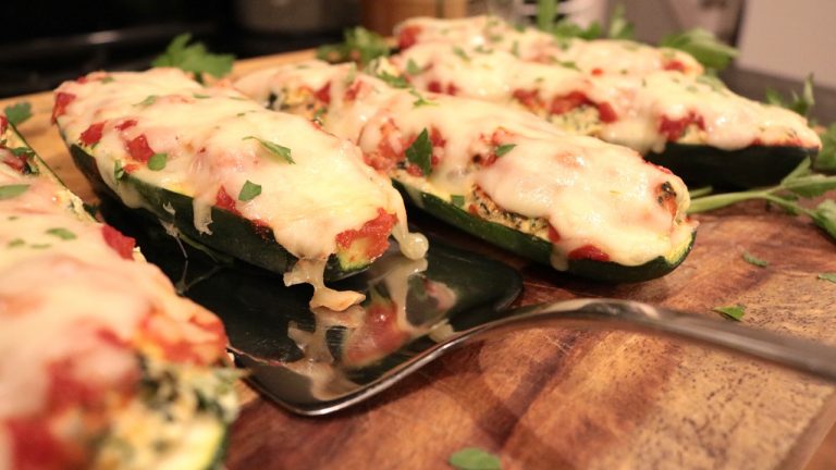 Italian Style stuffed zucchini