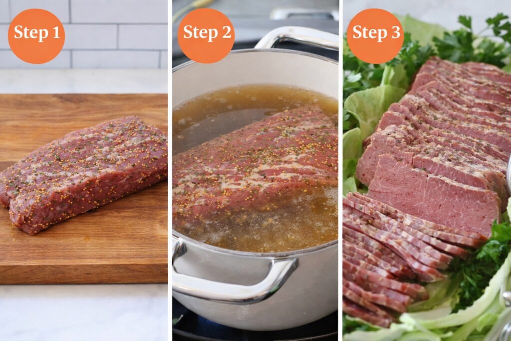 corned beef step by step