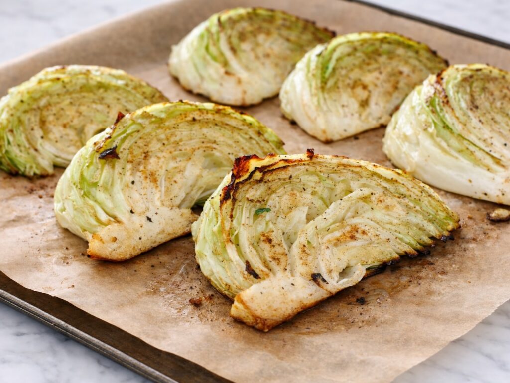 roasted cabbage with balsamic