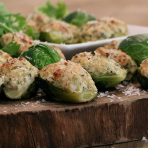Stuffed brussel sprouts