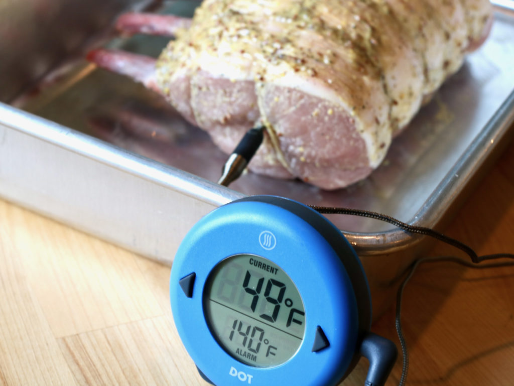 Pork Rib Roast with Thermoworks Dot Meat Thermometer
