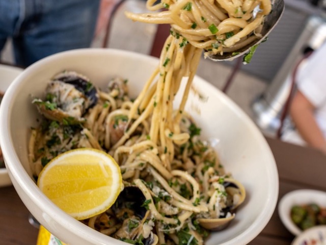 Bucatini with clams from Fortina