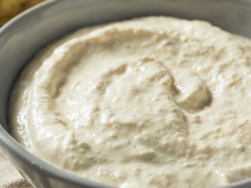 Homemade Horseradish Cream Sauce in a Bowl