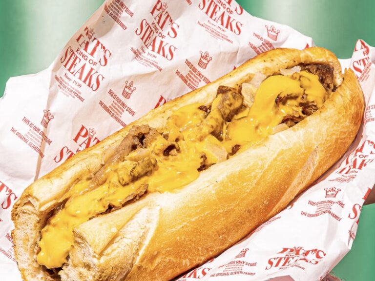 Pat's "King of Steaks" Original Philly Cheesesteak in original wrapper shipped direct from Gold Belly