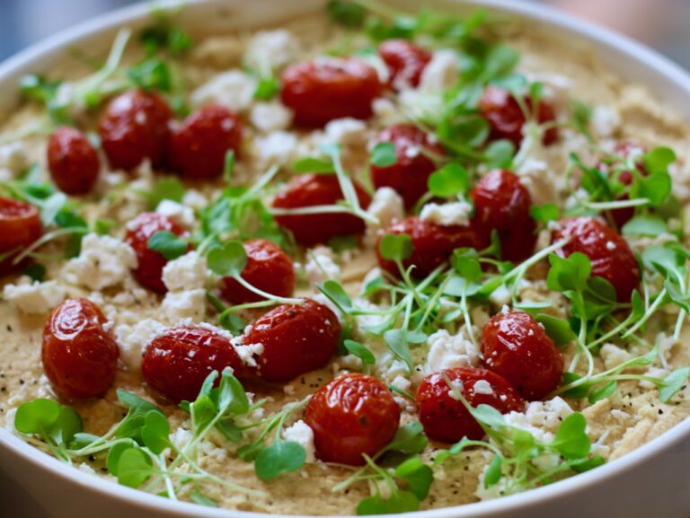 Hummus with Roasted Tomatoes & Feta