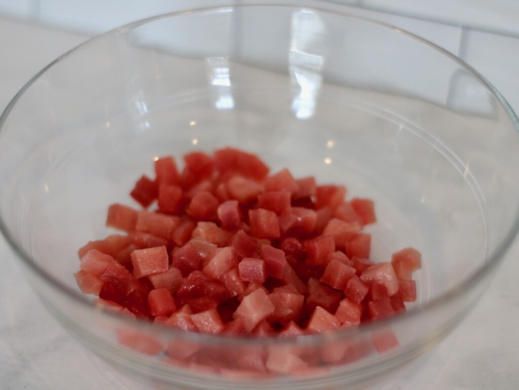 Diced tuna for for Gordon Ramsay tuna tartar