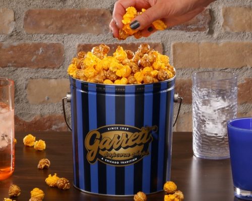 Garrett popcorn tin gift