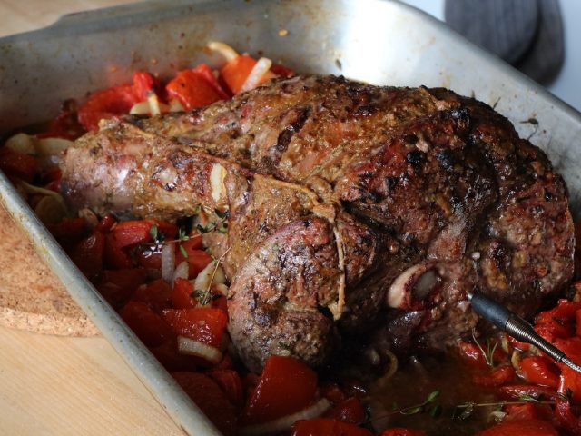 Lamb Provencal with Probe Thermometer Easter Recipes