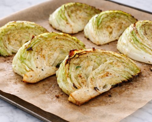 roasted cabbage with balsamic