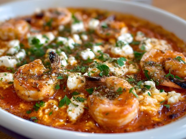 Greek Baked Shrimp with Tomatoes & feta