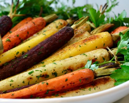 roasted rainbow carrots