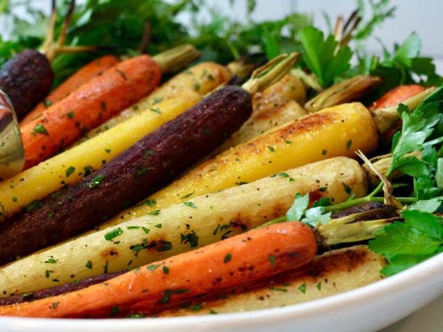 roasted rainbow carrots